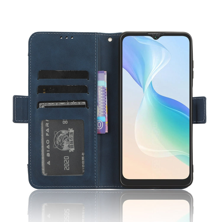 For Blackview Oscal C30 / C30 Pro Skin Feel Calf Texture Card Slots Leather Phone Case(Blue) - More Brand by PMC Jewellery | Online Shopping South Africa | PMC Jewellery