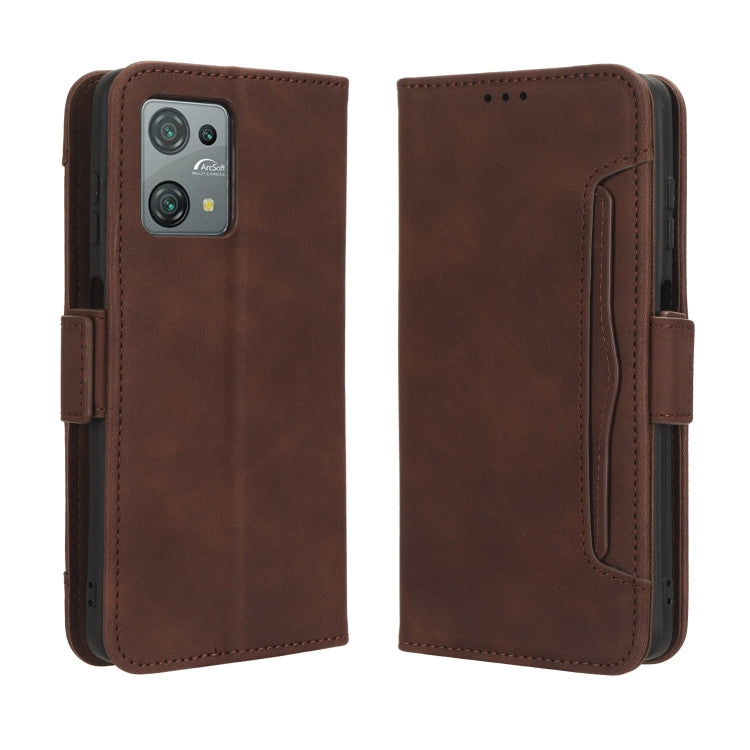 For Blackview Oscal C30 / C30 Pro Skin Feel Calf Texture Card Slots Leather Phone Case(Brown) - More Brand by PMC Jewellery | Online Shopping South Africa | PMC Jewellery