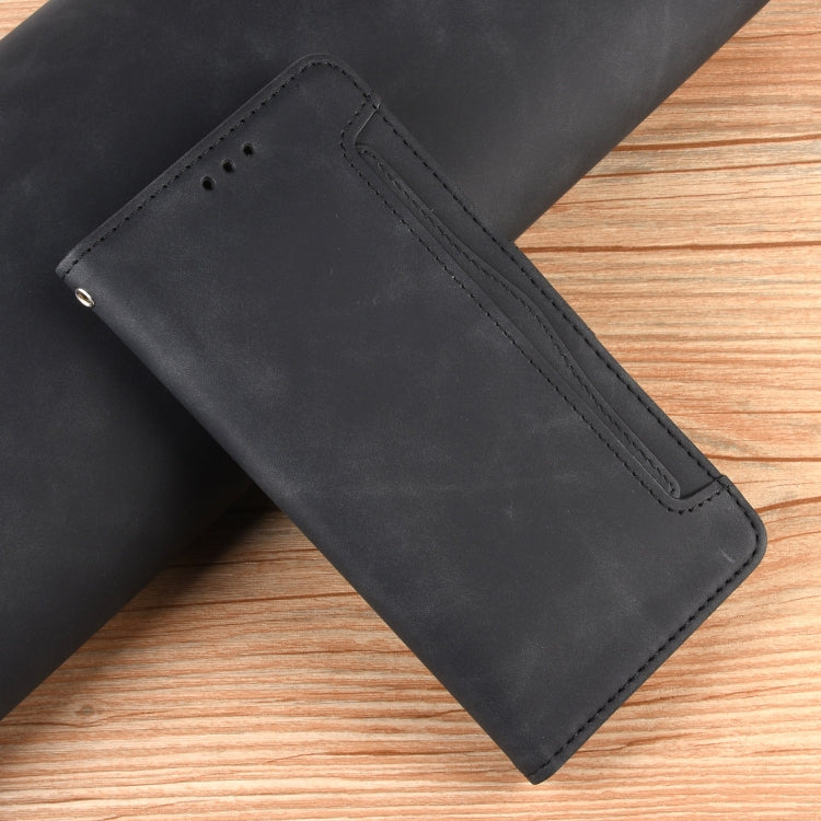 For Blackview A200 Pro Skin Feel Calf Texture Card Slots Leather Phone Case(Black) - More Brand by PMC TechLife | Online Shopping South Africa | PMC TechLife