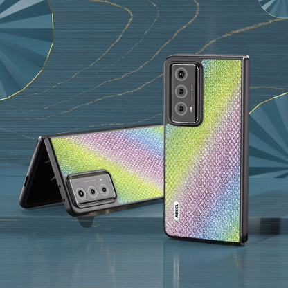 For Honor Magic V2 ABEEL Diamond Series Black Edge Phone Case(Rainbow) - Honor Cases by PMC Jewellery | Online Shopping South Africa | PMC Jewellery | Buy Now Pay Later Mobicred