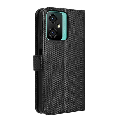 For Blackview Oscal C70 Diamond Texture Leather Phone Case(Black) - More Brand by PMC Jewellery | Online Shopping South Africa | PMC Jewellery