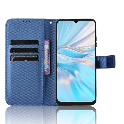 For Blackview Oscal C70 Diamond Texture Leather Phone Case(Blue) - More Brand by PMC Jewellery | Online Shopping South Africa | PMC Jewellery