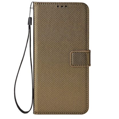 For Blackview Oscal C70 Diamond Texture Leather Phone Case(Brown) - More Brand by PMC Jewellery | Online Shopping South Africa | PMC Jewellery