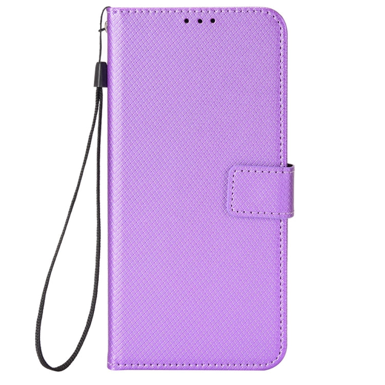 For Blackview Oscal C70 Diamond Texture Leather Phone Case(Purple) - More Brand by PMC Jewellery | Online Shopping South Africa | PMC Jewellery