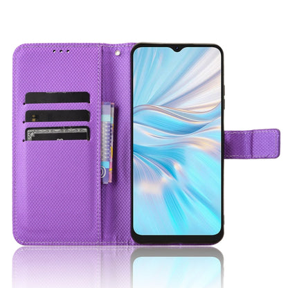 For Blackview Oscal C70 Diamond Texture Leather Phone Case(Purple) - More Brand by PMC Jewellery | Online Shopping South Africa | PMC Jewellery