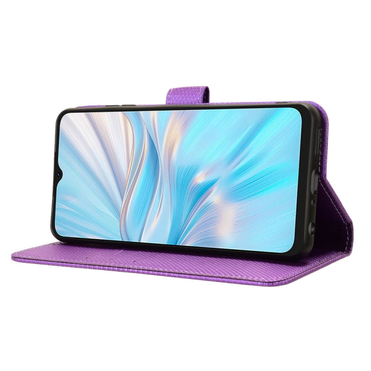 For Blackview Oscal C70 Diamond Texture Leather Phone Case(Purple) - More Brand by PMC Jewellery | Online Shopping South Africa | PMC Jewellery