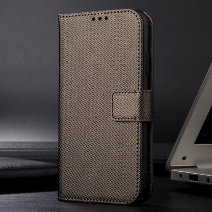 For Blackview A96 Diamond Texture Leather Phone Case(Brown) - More Brand by PMC Jewellery | Online Shopping South Africa | PMC Jewellery