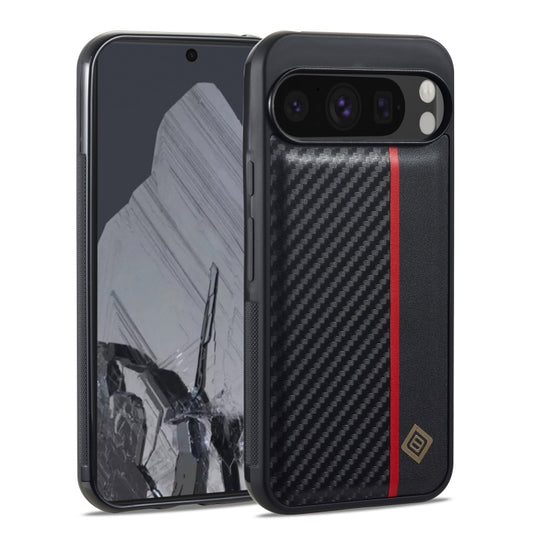 For Google Pixel 9 Pro XL LC.IMEEKE 3 in 1 Carbon Fiber Texture Shockproof Phone Case(Black) - Google Cases by LC.IMEEKE | Online Shopping South Africa | PMC Jewellery | Buy Now Pay Later Mobicred