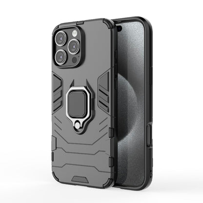 For iPhone 16 Pro Max Shockproof PC + TPU Holder Phone Case(Black) - iPhone 16 Pro Max Cases by PMC Jewellery | Online Shopping South Africa | PMC Jewellery | Buy Now Pay Later Mobicred