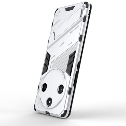 For Honor X50 5G Global / X9B Punk Armor 2 in 1 PC + TPU Phone Case with Holder(White) - Honor Cases by PMC Jewellery | Online Shopping South Africa | PMC Jewellery | Buy Now Pay Later Mobicred