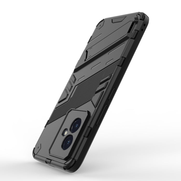 For Honor 100 5G Punk Armor 2 in 1 PC + TPU Phone Case with Holder(Black) - Honor Cases by PMC Jewellery | Online Shopping South Africa | PMC Jewellery | Buy Now Pay Later Mobicred