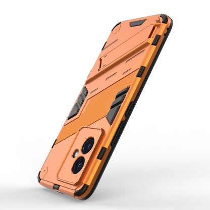 For Honor 100 5G Punk Armor 2 in 1 PC + TPU Phone Case with Holder(Orange) - Honor Cases by PMC Jewellery | Online Shopping South Africa | PMC Jewellery | Buy Now Pay Later Mobicred