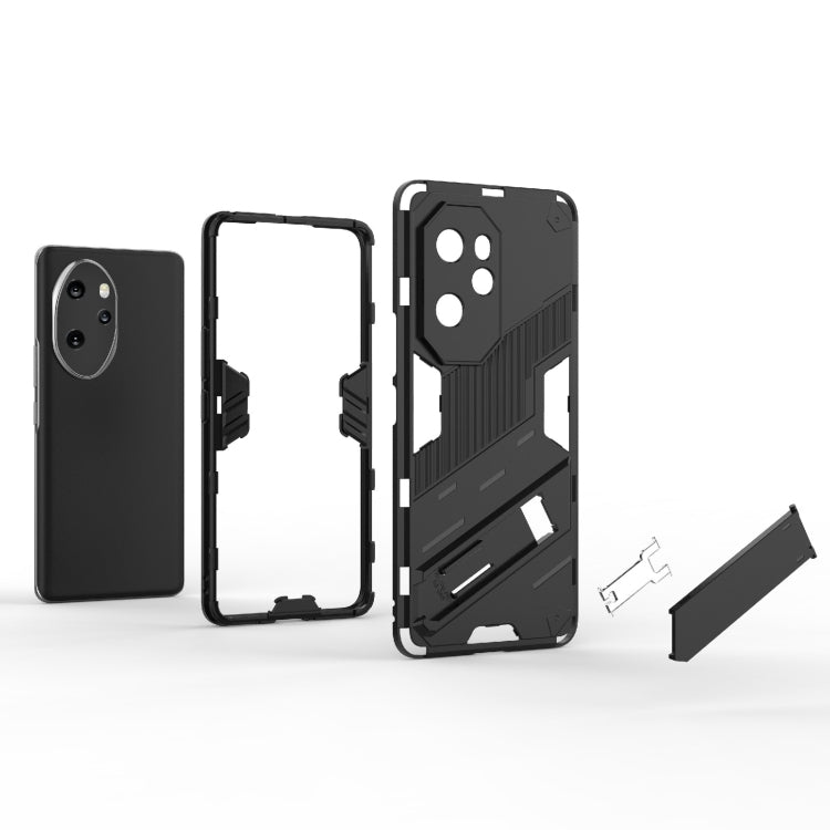 For Honor 100 Pro 5G Punk Armor 2 in 1 PC + TPU Phone Case with Holder(Grey) - free shipping - PMC TechLife - Order now!