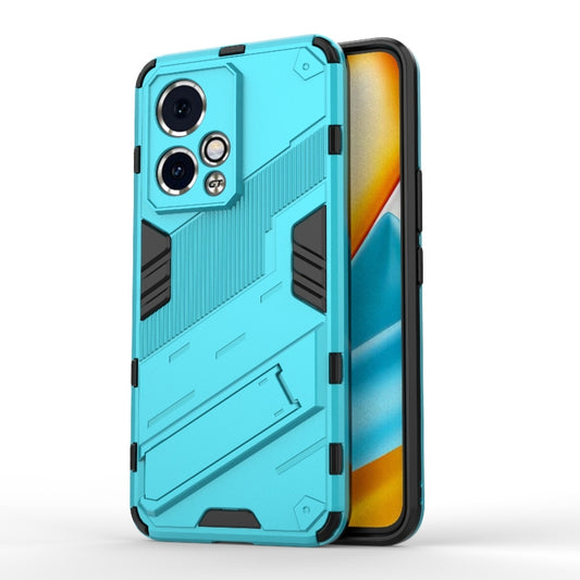 For Honor 90 GT 5G Punk Armor 2 in 1 PC + TPU Phone Case with Holder(Blue) - Honor Cases by PMC Jewellery | Online Shopping South Africa | PMC Jewellery | Buy Now Pay Later Mobicred