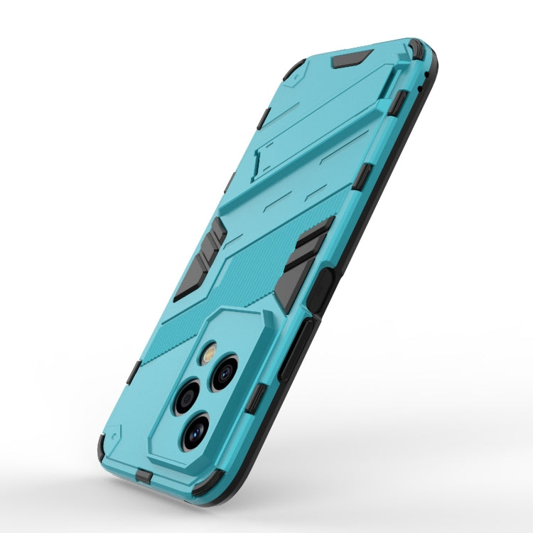 For Honor 200 Lite Global Punk Armor 2 in 1 PC + TPU Phone Case with Holder(Blue) - Honor Cases by PMC TechLife | Online Shopping South Africa | PMC TechLife | Buy Now Pay Later Mobicred