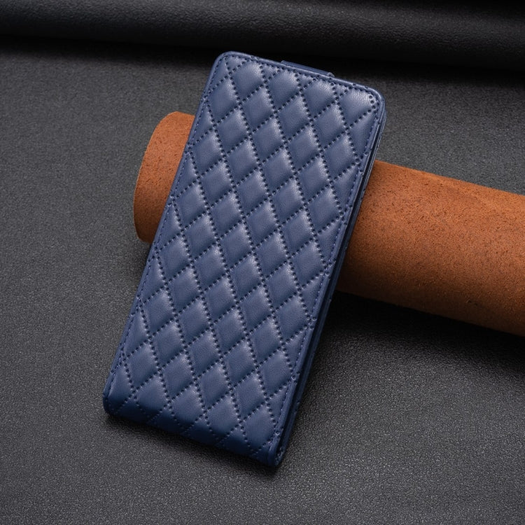 For Nokia G42 5G Diamond Lattice Vertical Flip Leather Phone Case(Blue) - Nokia Cases by PMC Jewellery | Online Shopping South Africa | PMC Jewellery