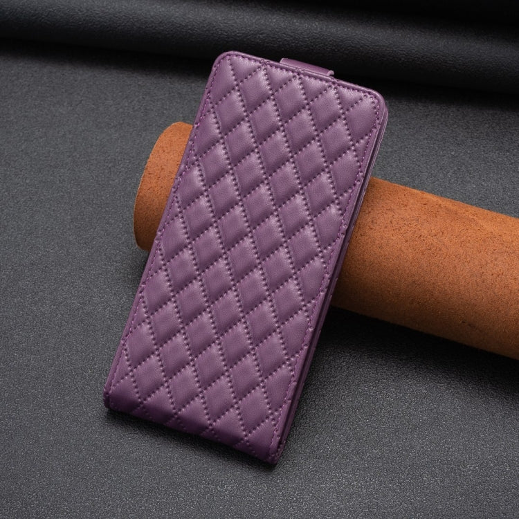 For Nokia G310 Diamond Lattice Vertical Flip Leather Phone Case(Dark Purple) - Nokia Cases by PMC TechLife | Online Shopping South Africa | PMC TechLife | Buy Now Pay Later Mobicred