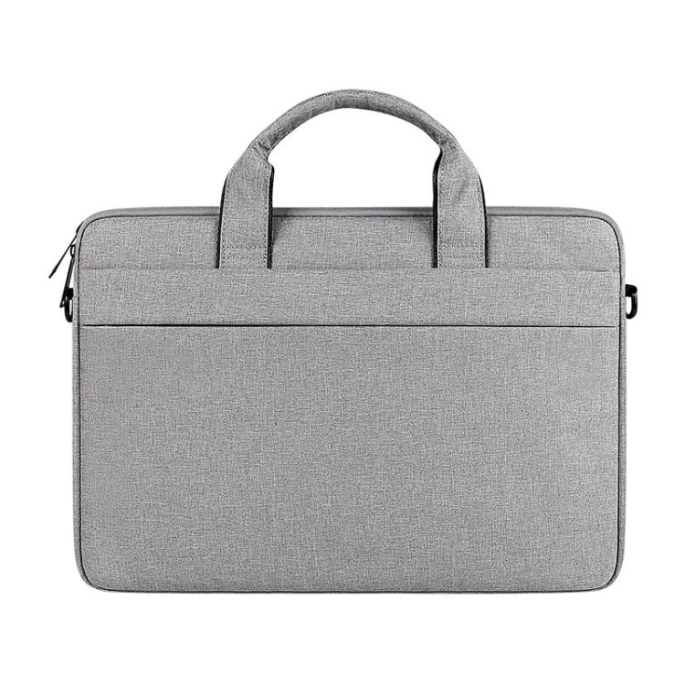 For 14.1 inch ST01S Waterproof Oxford Laptop Diagonal Shoulder Handbag(Light Grey) - 13.3 inch by PMC Jewellery | Online Shopping South Africa | PMC Jewellery | Buy Now Pay Later Mobicred