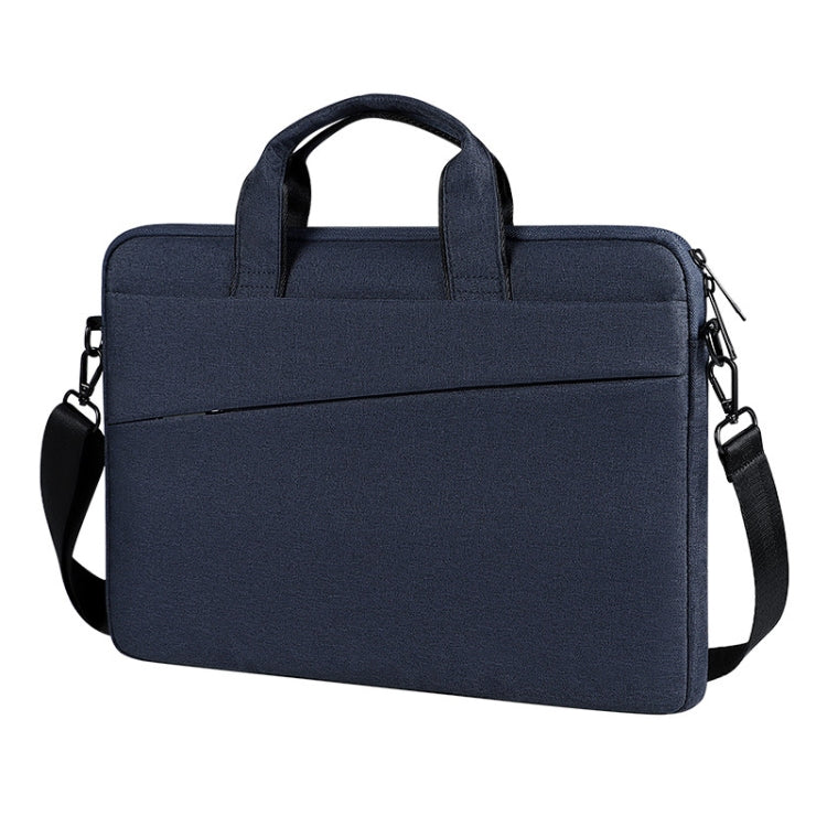 For 14.1 inch ST01S Waterproof Oxford Laptop Diagonal Shoulder Handbag(Navy Blue) - 13.3 inch by PMC Jewellery | Online Shopping South Africa | PMC Jewellery | Buy Now Pay Later Mobicred