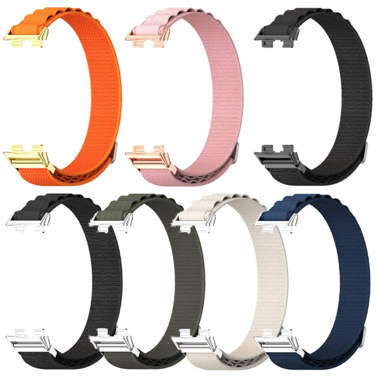 For Huawei Band 8 / 9 Mijobs Nylon Breathable Watch Band(Black) - Watch Bands by MIJOBS | Online Shopping South Africa | PMC Jewellery | Buy Now Pay Later Mobicred