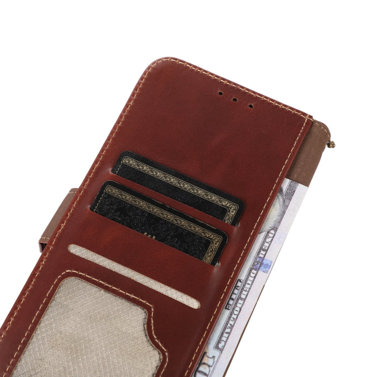 For Samsung Galaxy S24 Ultra Crazy Horse Top Layer Cowhide Leather Phone Case(Brown) - Galaxy S24 Ultra 5G Cases by PMC Jewellery | Online Shopping South Africa | PMC Jewellery | Buy Now Pay Later Mobicred