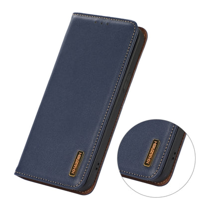 For Samsung Galaxy S24 Ultra KHAZNEH Nappa Top Layer Cowhide Leather Phone Case(Blue) - Galaxy Phone Cases by PMC Jewellery | Online Shopping South Africa | PMC Jewellery | Buy Now Pay Later Mobicred