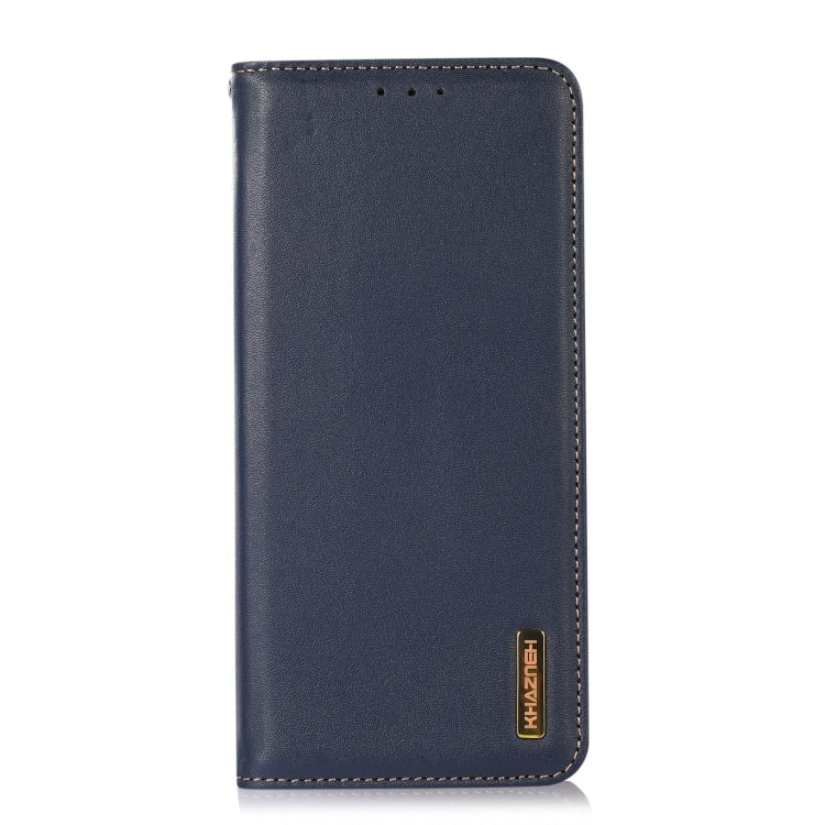 For Samsung Galaxy S24 KHAZNEH Nappa Top Layer Cowhide Leather Phone Case(Blue) - Galaxy Phone Cases by PMC Jewellery | Online Shopping South Africa | PMC Jewellery | Buy Now Pay Later Mobicred