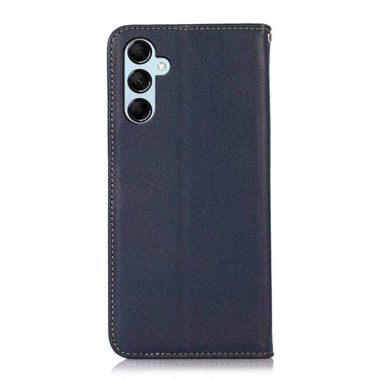 For Samsung Galaxy S24 KHAZNEH Nappa Top Layer Cowhide Leather Phone Case(Blue) - Galaxy Phone Cases by PMC Jewellery | Online Shopping South Africa | PMC Jewellery | Buy Now Pay Later Mobicred