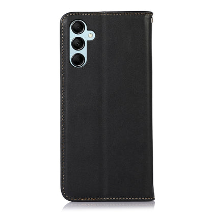 For Samsung Galaxy S24 KHAZNEH Nappa Top Layer Cowhide Leather Phone Case(Black) - Galaxy Phone Cases by PMC Jewellery | Online Shopping South Africa | PMC Jewellery | Buy Now Pay Later Mobicred