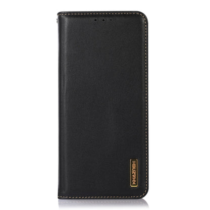 For Samsung Galaxy S24+ KHAZNEH Nappa Top Layer Cowhide Leather Phone Case(Black) - Galaxy Phone Cases by PMC Jewellery | Online Shopping South Africa | PMC Jewellery | Buy Now Pay Later Mobicred