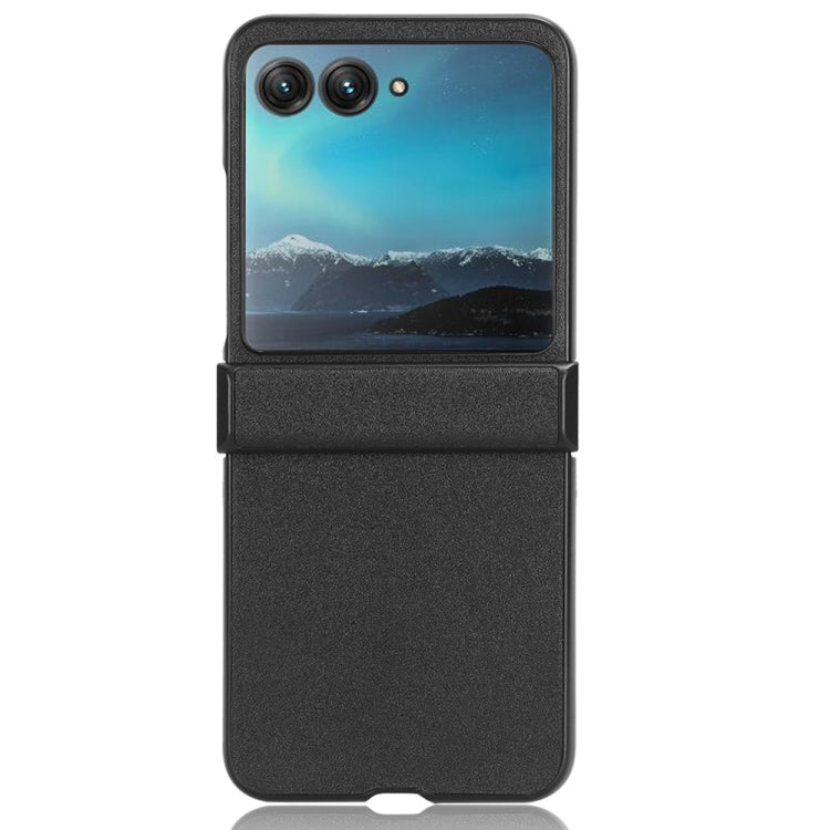 For Motorola Moto Razr 40 Ultra Sandskin Texture Phone Case(Black) - Motorola Cases by PMC Jewellery | Online Shopping South Africa | PMC Jewellery | Buy Now Pay Later Mobicred