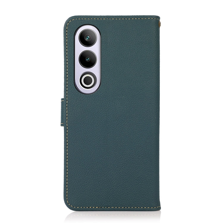 For OnePlus Ace 3V KHAZNEH Custer Genuine Leather RFID Phone Case(Green) - OnePlus Cases by PMC TechLife | Online Shopping South Africa | PMC TechLife | Buy Now Pay Later Mobicred