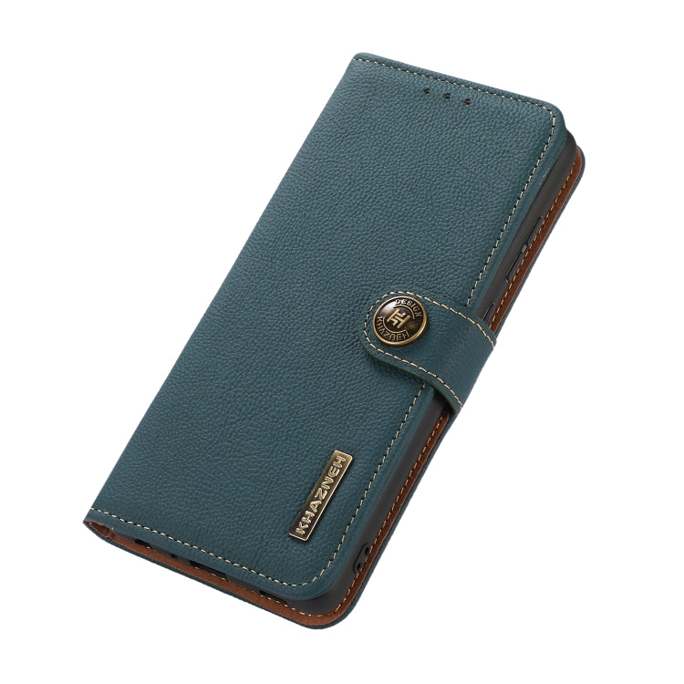 For OnePlus Ace 3V KHAZNEH Custer Genuine Leather RFID Phone Case(Green) - OnePlus Cases by PMC TechLife | Online Shopping South Africa | PMC TechLife | Buy Now Pay Later Mobicred