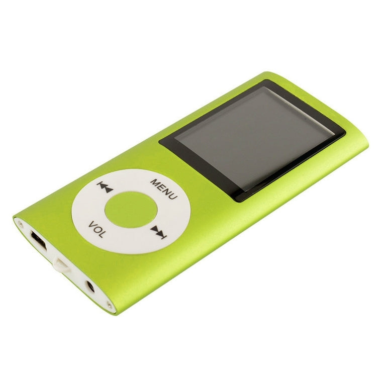 1.8 inch TFT Screen Metal MP4 Player With 8G TF Card+Earphone+Cable(Green) - MP4 Player by PMC Jewellery | Online Shopping South Africa | PMC Jewellery | Buy Now Pay Later Mobicred