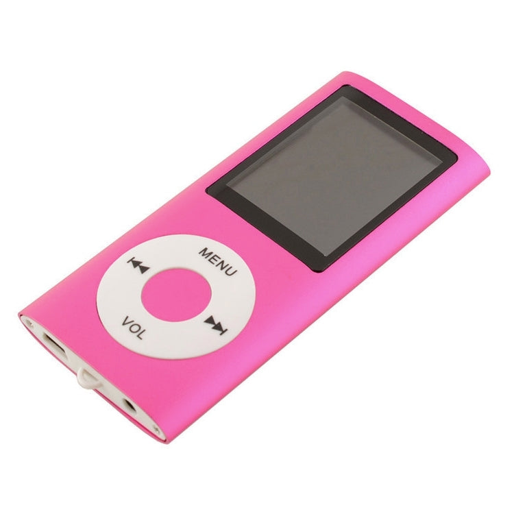 1.8 inch TFT Screen Metal MP4 Player With Earphone+Cable(Rose Red) - MP4 Player by PMC Jewellery | Online Shopping South Africa | PMC Jewellery | Buy Now Pay Later Mobicred