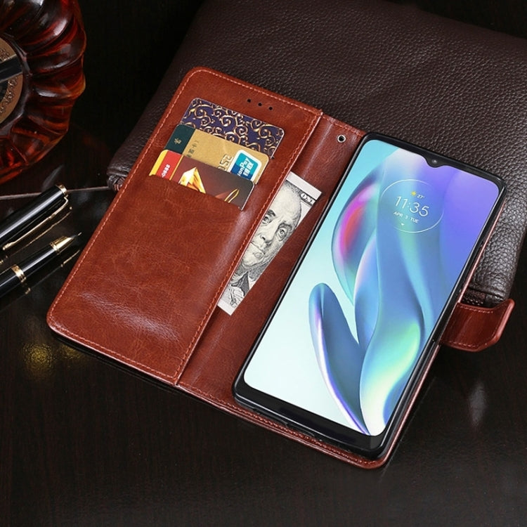 For vivo X100 idewei Crazy Horse Texture Leather Phone Case(Blue) - free shipping - PMC Jewellery - Order now!