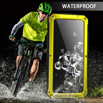 For Samsung Galaxy S20 Plus R-JUST Waterproof Shockproof Dustproof Metal + Silicone Protective Case(Yellow) - Galaxy Phone Cases by R-JUST | Online Shopping South Africa | PMC Jewellery | Buy Now Pay Later Mobicred