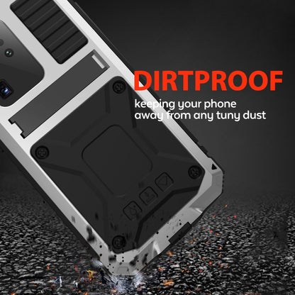 For Samsung Galaxy S20 Plus R-JUST Waterproof Shockproof Dustproof Metal + Silicone Protective Case(Silver) - Galaxy Phone Cases by R-JUST | Online Shopping South Africa | PMC Jewellery | Buy Now Pay Later Mobicred