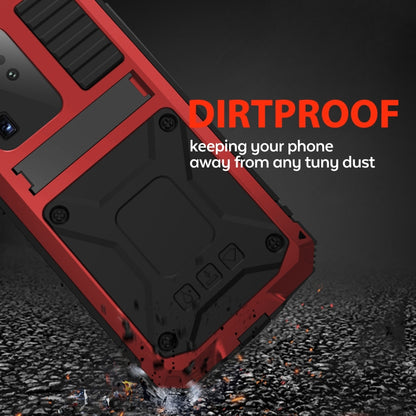 For Samsung Galaxy S20 Ultra R-JUST Waterproof Shockproof Dustproof Metal + Silicone Protective Case(Red) - Galaxy Phone Cases by R-JUST | Online Shopping South Africa | PMC Jewellery | Buy Now Pay Later Mobicred