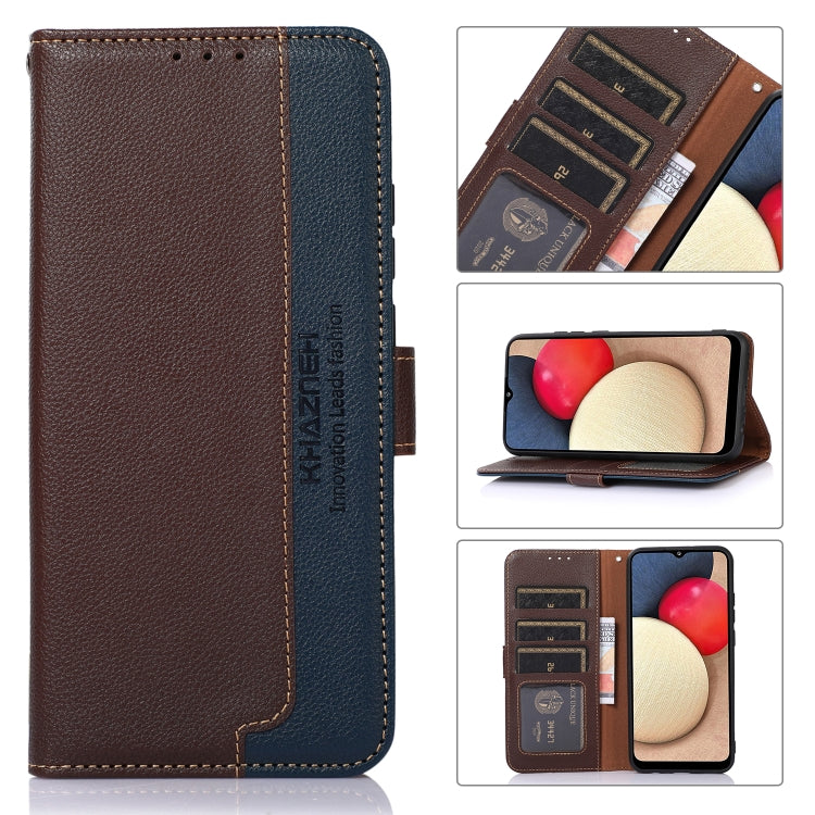 For OPPO Find X7 KHAZNEH Litchi Texture Leather RFID Phone Case(Brown) - Find X7 Cases by PMC TechLife | Online Shopping South Africa | PMC TechLife | Buy Now Pay Later Mobicred
