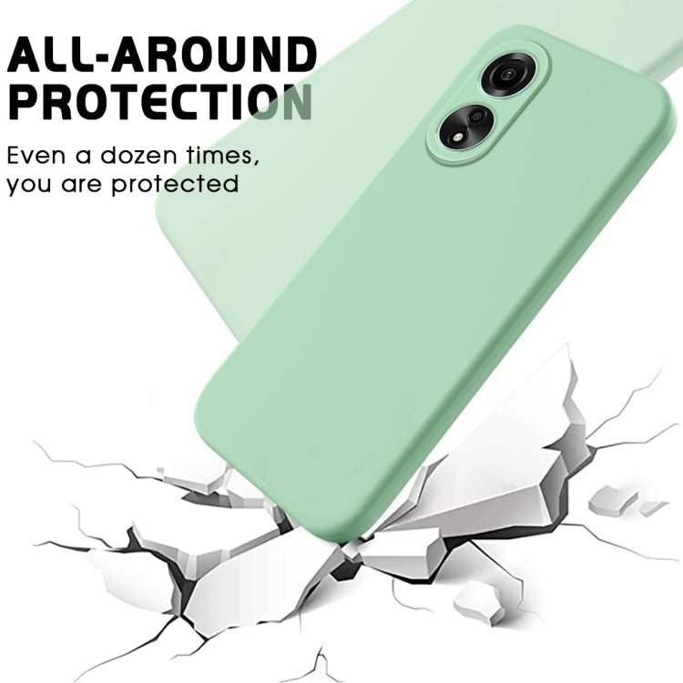 For Honor X5 Plus Pure Color Liquid Silicone Shockproof Phone Case(Green) - Honor Cases by PMC Jewellery | Online Shopping South Africa | PMC Jewellery | Buy Now Pay Later Mobicred