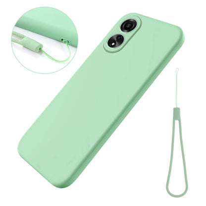 For Honor X5 Plus Pure Color Liquid Silicone Shockproof Phone Case(Green) - Honor Cases by PMC Jewellery | Online Shopping South Africa | PMC Jewellery | Buy Now Pay Later Mobicred