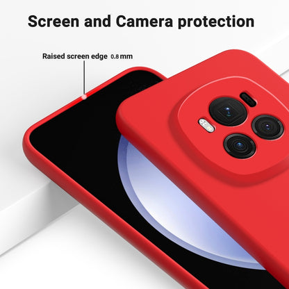 For Honor Magic6 Pure Color Liquid Silicone Shockproof Phone Case(Red) - Honor Cases by PMC Jewellery | Online Shopping South Africa | PMC Jewellery | Buy Now Pay Later Mobicred