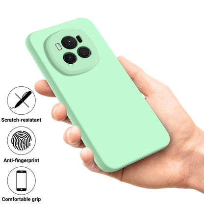 For Honor Magic6 Pure Color Liquid Silicone Shockproof Phone Case(Green) - Honor Cases by PMC Jewellery | Online Shopping South Africa | PMC Jewellery | Buy Now Pay Later Mobicred