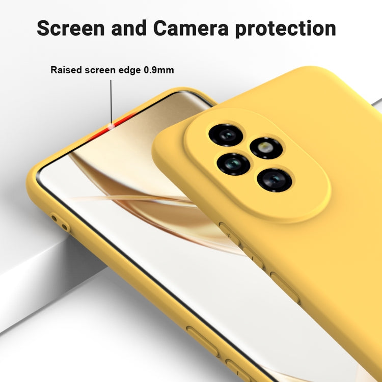For Honor 200 Solid Color Liquid Silicone Dropproof Full Coverage Phone Case(Yellow) - free shipping - PMC TechLife - Order now!
