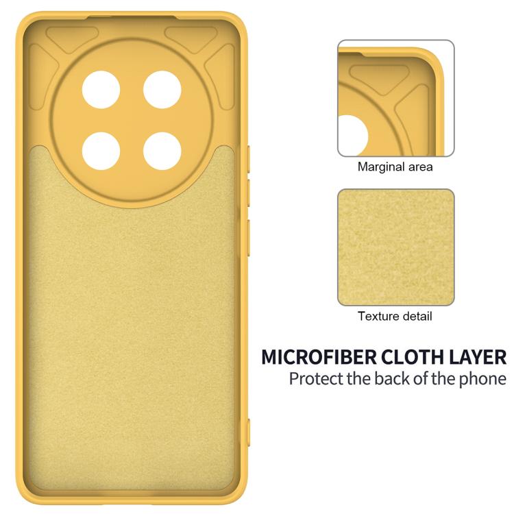 For Honor Magic7 Lite Solid Color Liquid Silicone Dropproof Full Coverage Phone Case(Yellow) - free shipping - PMC TechLife - Order now!