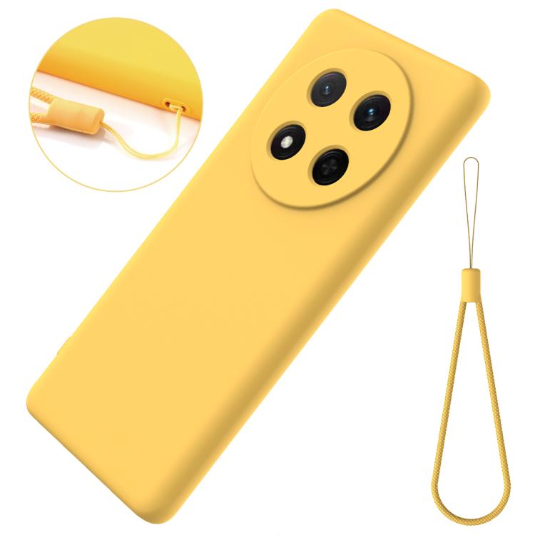 For Honor Magic7 Lite Solid Color Liquid Silicone Dropproof Full Coverage Phone Case(Yellow) - free shipping - PMC TechLife - Order now!