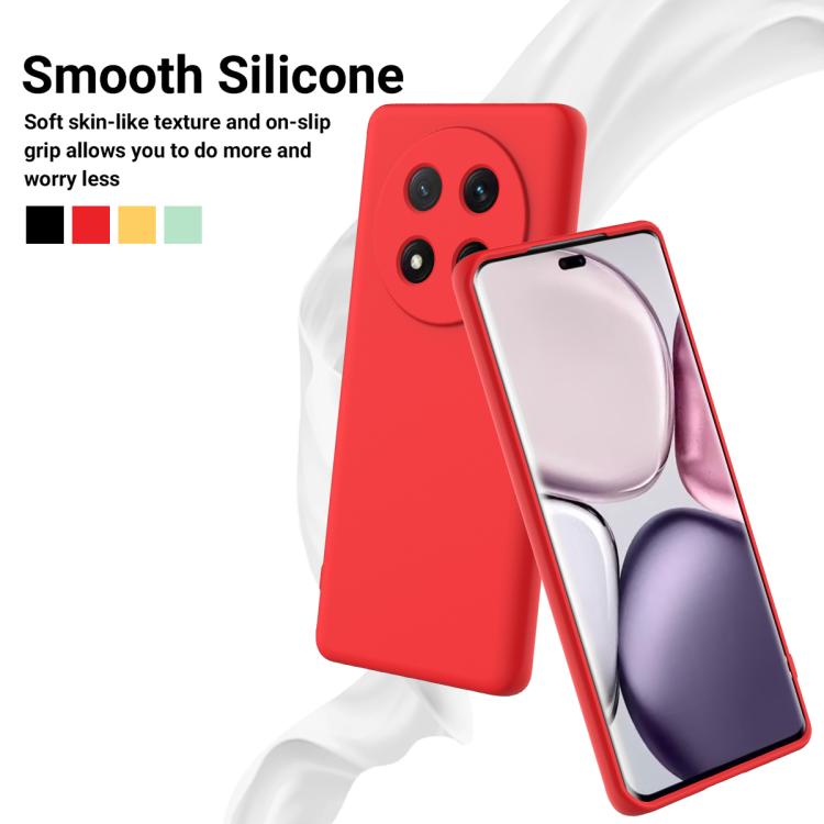 For Honor Magic7 Lite Solid Color Liquid Silicone Dropproof Full Coverage Phone Case(Red) - free shipping - PMC TechLife - Order now!
