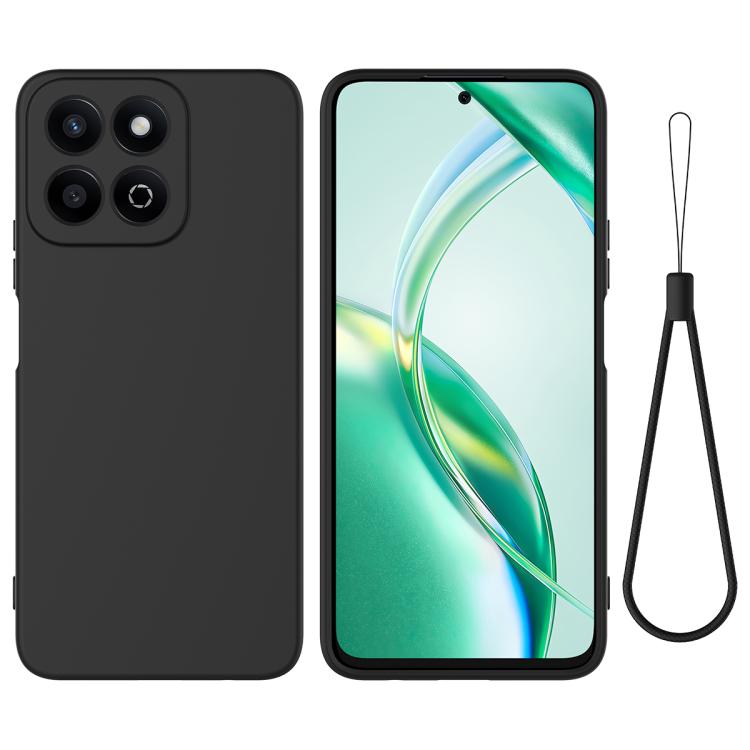 For Honor X6b 5G / Play 60 Plus Solid Color Liquid Silicone Dropproof Full Coverage Phone Case(Black) - free shipping - PMC TechLife - Order now!