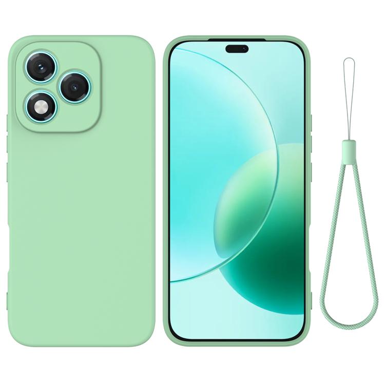 For Honor 400 Lite Global Solid Color Liquid Silicone Dropproof Full Coverage Phone Case(Green) - free shipping - PMC TechLife - Order now!